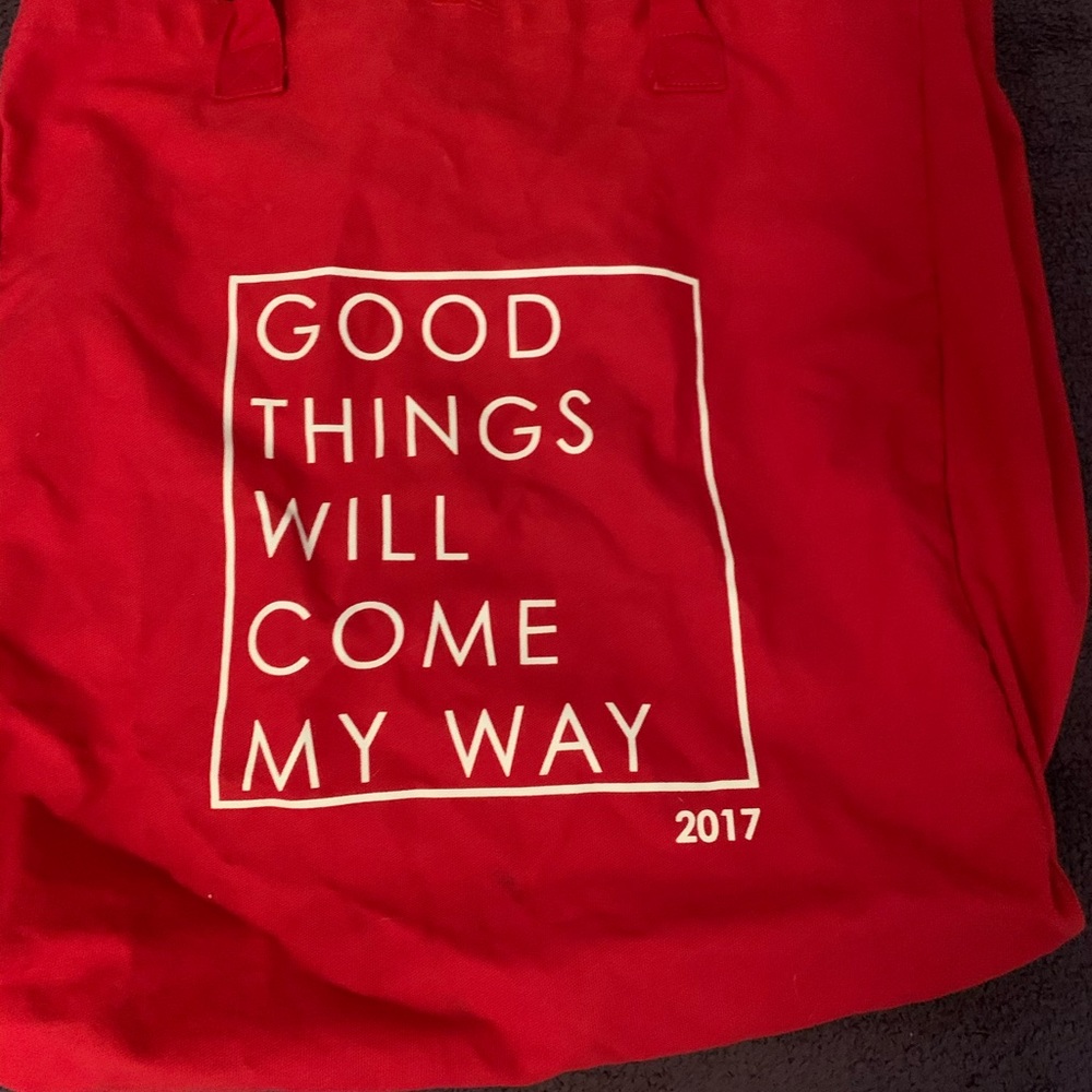 Peace Love World 2017 Red Tote